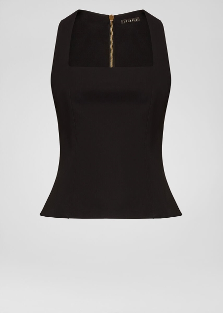 Versace Geometric Neckline Bustier Toppar Dam - 076519DUE